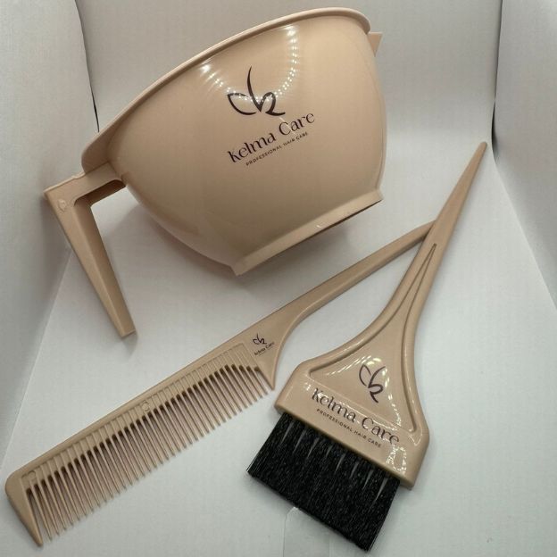 Kit d'application Capillaire : bol pinceau et peigne Kelma care
