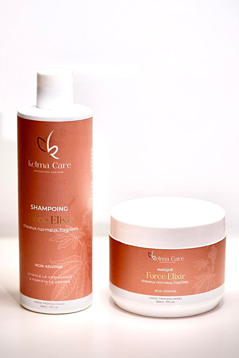 Duo Shampoing et masque Huile de ricin Force Élixir
