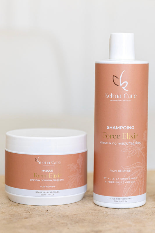 Duo Shampoing et masque Huile de ricin Force Élixir