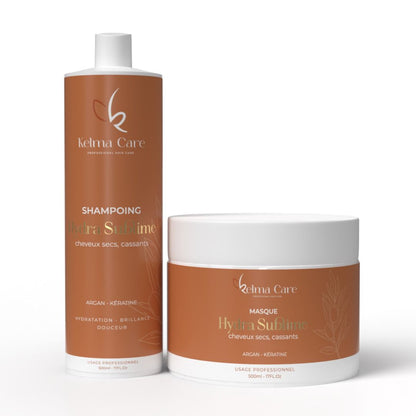 Shampoing et masque Hydra sublime argan et kératine; Produits aux formules exclusifs à base de produits naturels