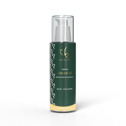 Soin cheveux Kératine Serum Emeraude Ricin et collagène