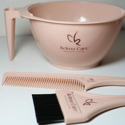 Kit d'application Capillaire : bol pinceau et peigne Kelma care